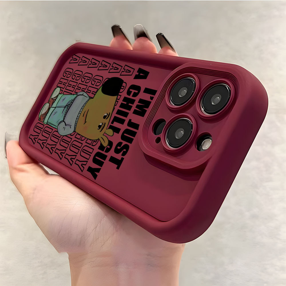 Minh họa sáng tạo Vỏ CHILL GUY cho Samsung Galaxy S25 S24 S23 S22 S21 Ultra S20 FE Plus M54 Note20 5