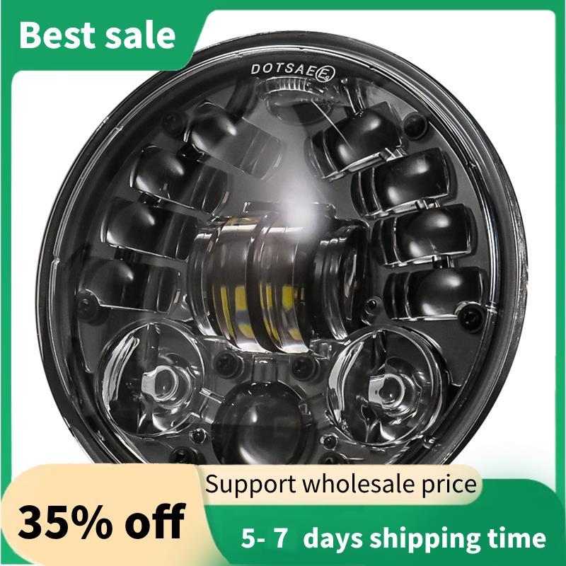 Đa Năng 5.75 Inch Đèn Pha LED 5 3 / 4 Inch LED DRL Hi / Lo 36W Chùm Xe Máy Bật Đèn Pha Chạy Ban Ngày