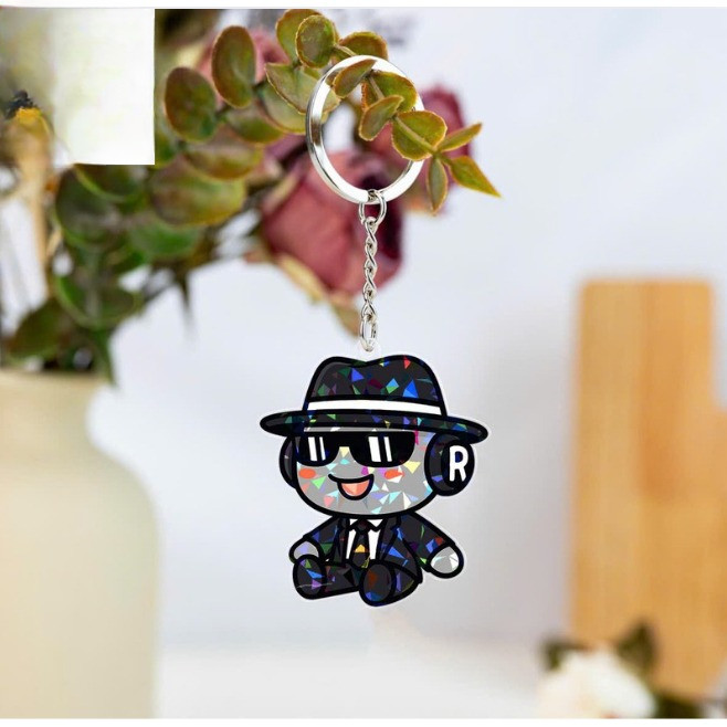 Móc khoá Roblox Forsaken Chance Forsaken Keychain, Video Game Lover, Chance Team Killer Acrylic Keyc