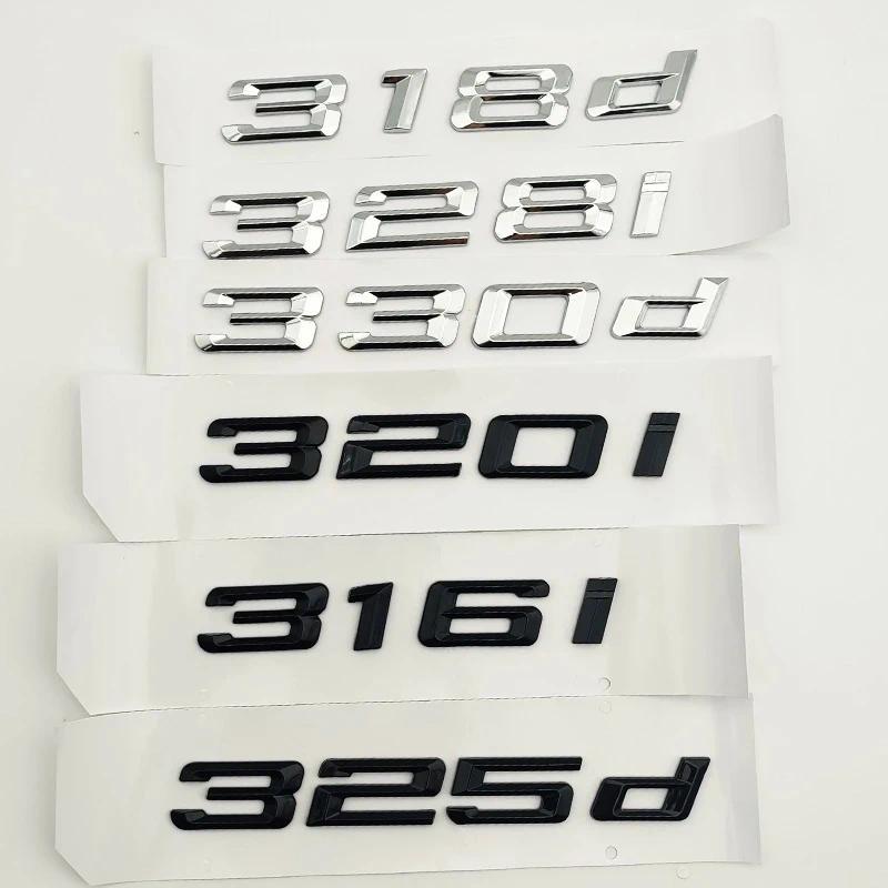 3d Chrome Xe Chữ Miếng Dán Cho Logo BMW 316i 318i 320i 330i 335i 340i 316d 318d 320d 330d E46 E90 F3