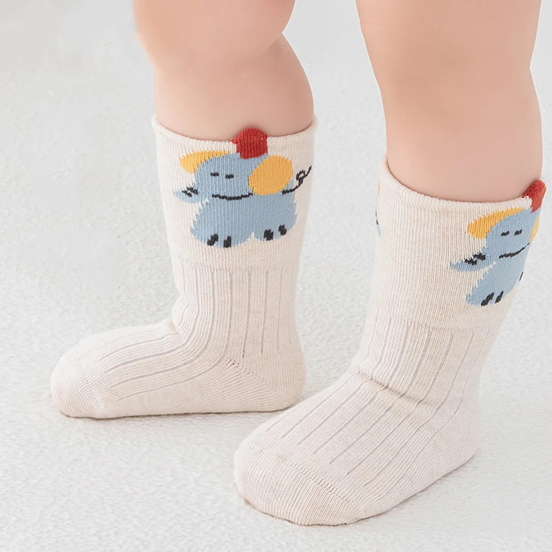 Hoạt Hình Động Vật Trẻ Sơ Sinh Tất Cotton Bé Trai Bé Gái Tất Mắt Cá Chân Tập Đi Sàn Socken Cho Trẻ E