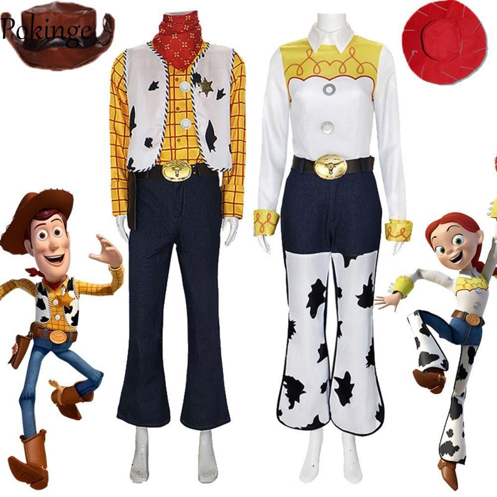 Pokemon Woody và Jessie Cosplay Trang Phục, Bộ Trang PhụcAnime Hài Hước Cho Biểu Diển Và Halloween