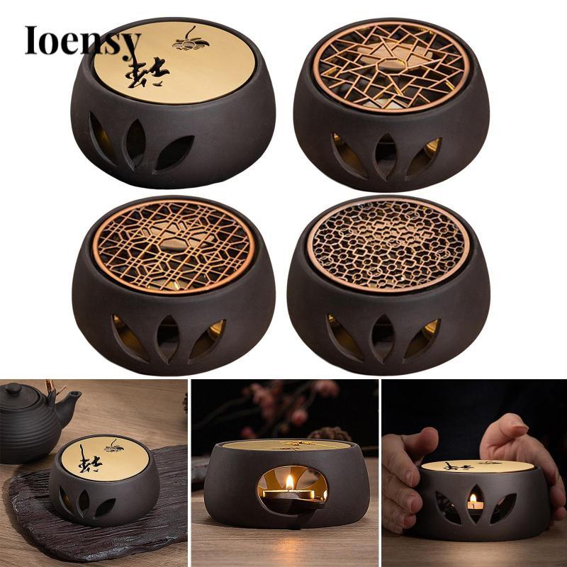 Ấm ấm ấm trà Ioensy có giá đỡ nến Đế ấm cà phê Ấm trà Lò nến thủy tinh / sứ / Ấm trà kim loại