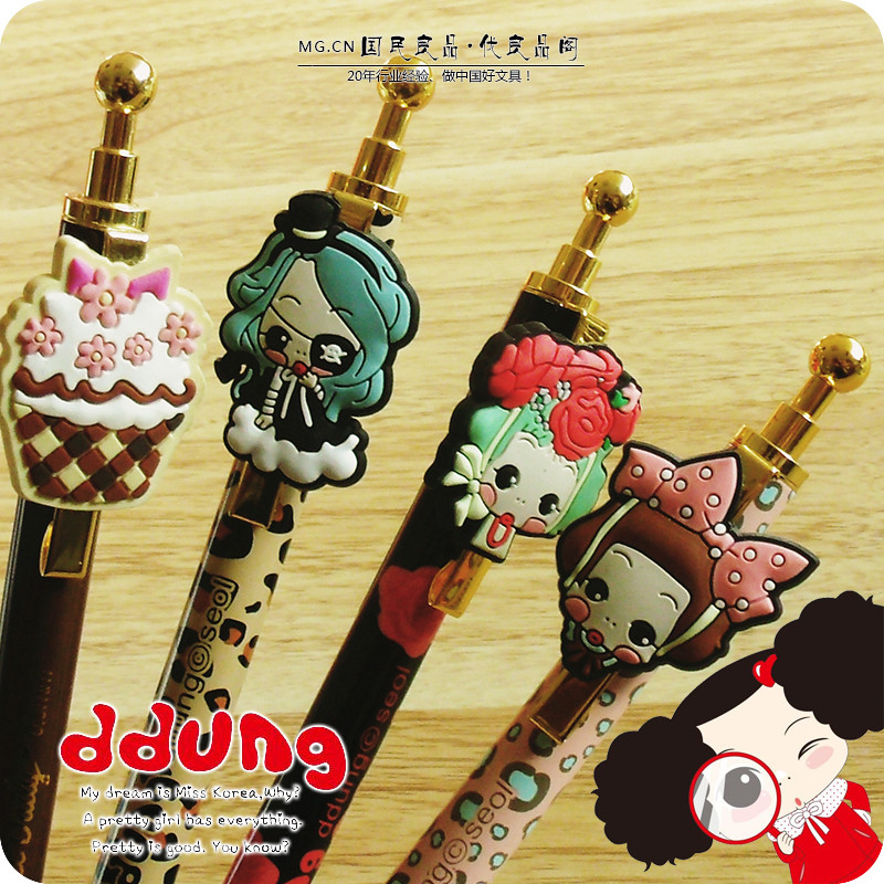 MG Morning Light TGPW1110 Treasure Metal Rod Gel Pen Phim hoạt hình ddung Monroe Dongji Modeling Art