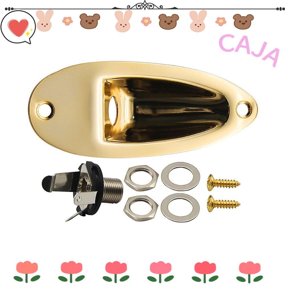 CAJA1 Guitar Đầu Vào Jack, Điện Guitar Jack Ổ Cắm Guitar Jack Đĩa, Kim Loại Hình Thuyền 6.35mm 1 / 4