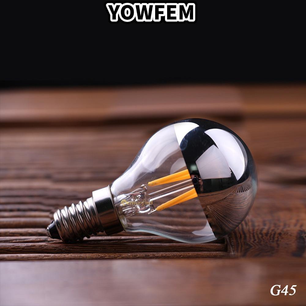Bóng đèn pha lê YOWFEM, Bóng đèn LED E12 / E14 / E26 / E27 4W, Bóng đèn nến bán mạ nến 2023 2200K 27