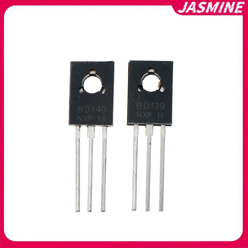 JASMINE 20 Cái BD139 BD140 (BD140 10 Cái + BD139 10 Cái) Bóng bán dẫn điện TO-126 JASMINE