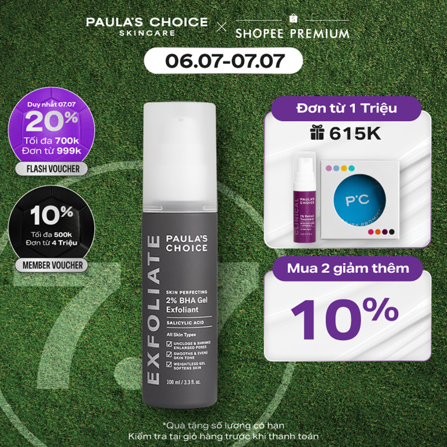 Gel loại bỏ tế bào chết giảm mụn Paula's Choice Skin Perfecting 2% BHA Gel Exfoliant 100ml 2040