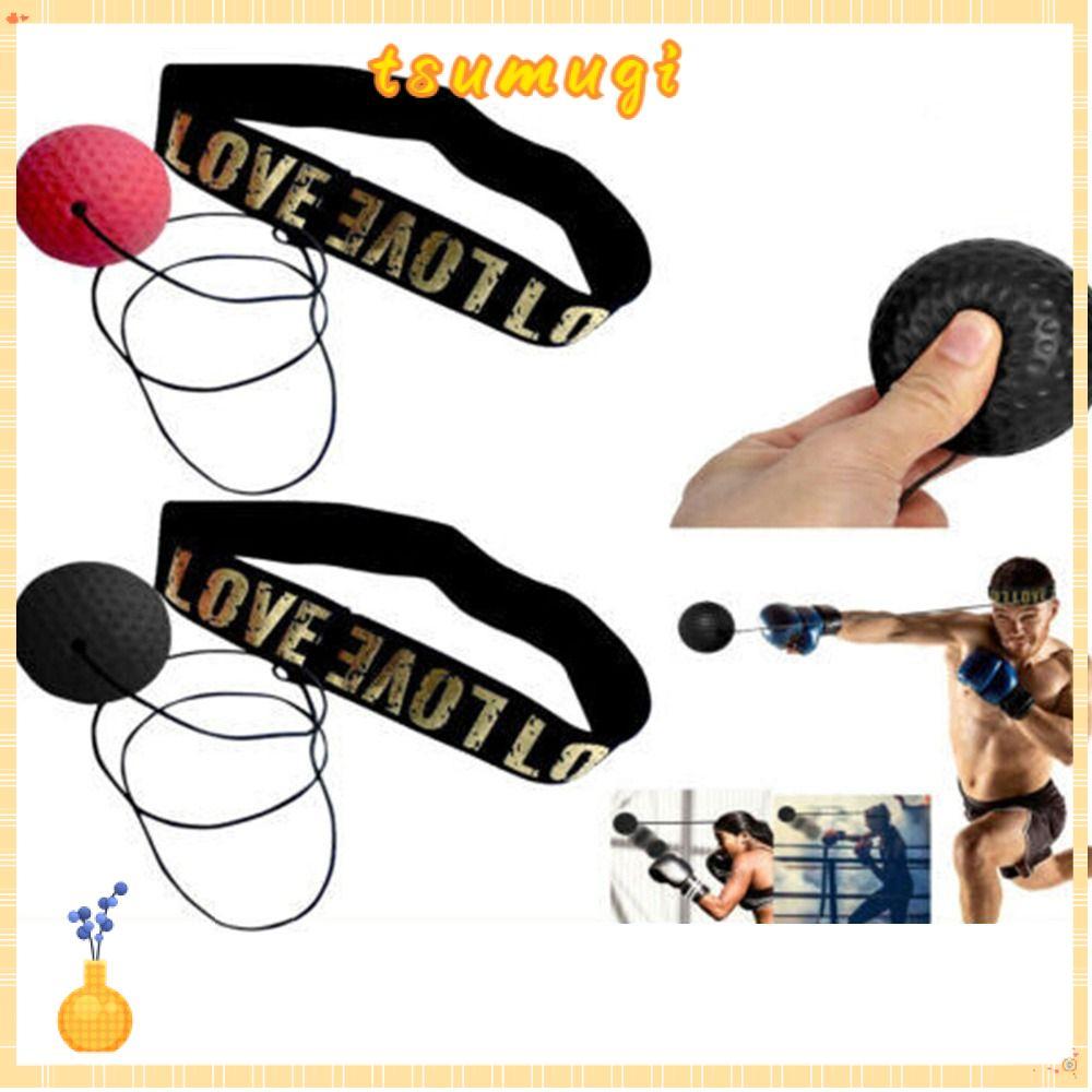 TSMUGI Speed Reflex Fight Ball Muay Tha Head Band Reflex Speed Training Quick Response Tập thể dục H