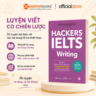 Sách > HACKERS IELTS: Writing (Tái bản mới nhất - Dòng sách ngoại ngữ GAMMA)