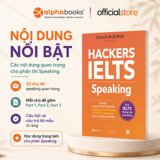 Sách - HACKERS IELTS: Speaking (Kèm file nghe, giải thích đáp án chi tiết) (Gamma Books)