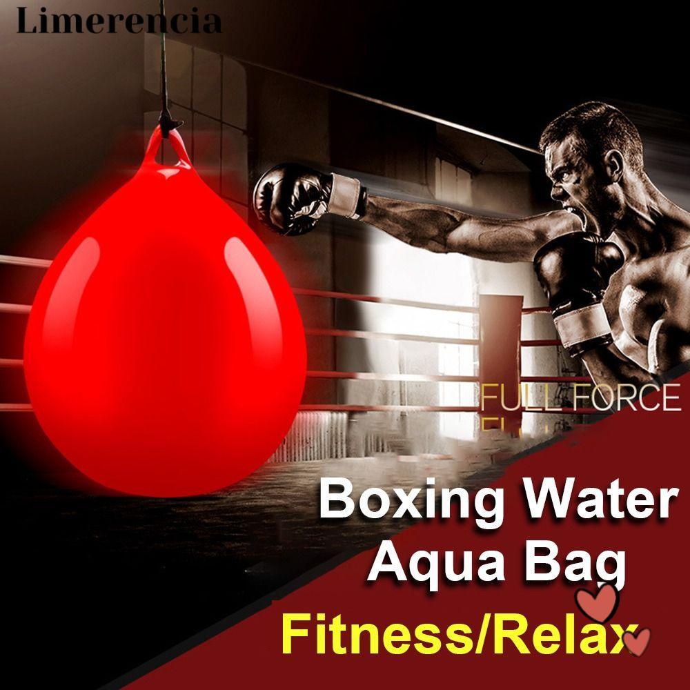 LIMERENCIA Aqua Punching Bag, Boxing Practice PVC Boxing Water Aqua Bag, Túi treo dây buộc màu đỏ cầ