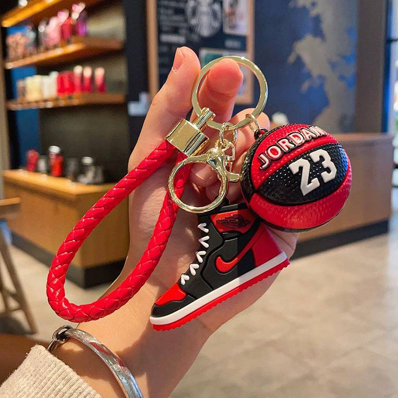 Basketball Shoes Keychain Pendant Kobe James Curry Schoolbag Hanging Ornaments Crane Machine Creativ