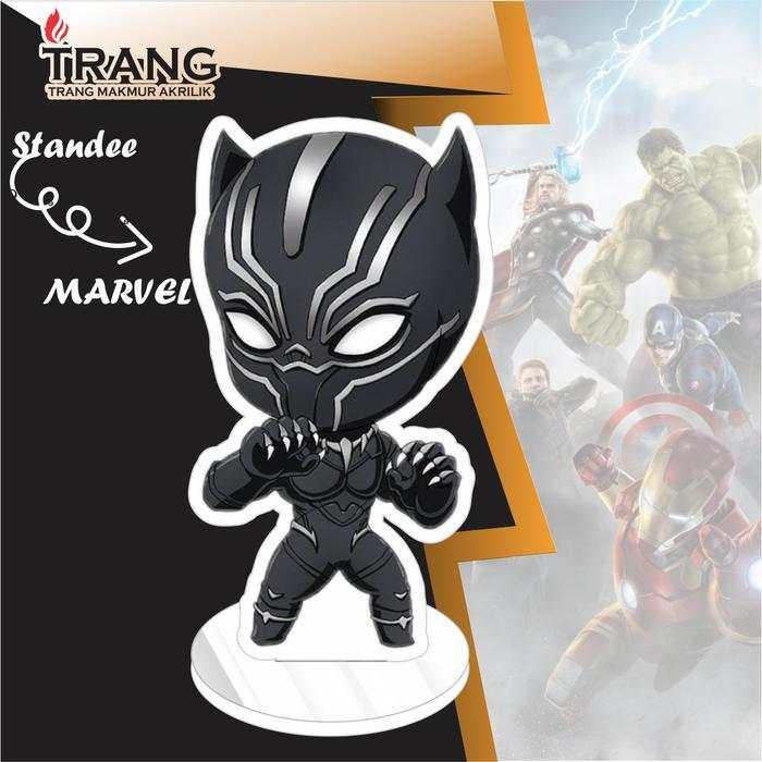 Standee Figure Akrilik Marvel / Standing Action figure Acrylic Marvel - Black Panther