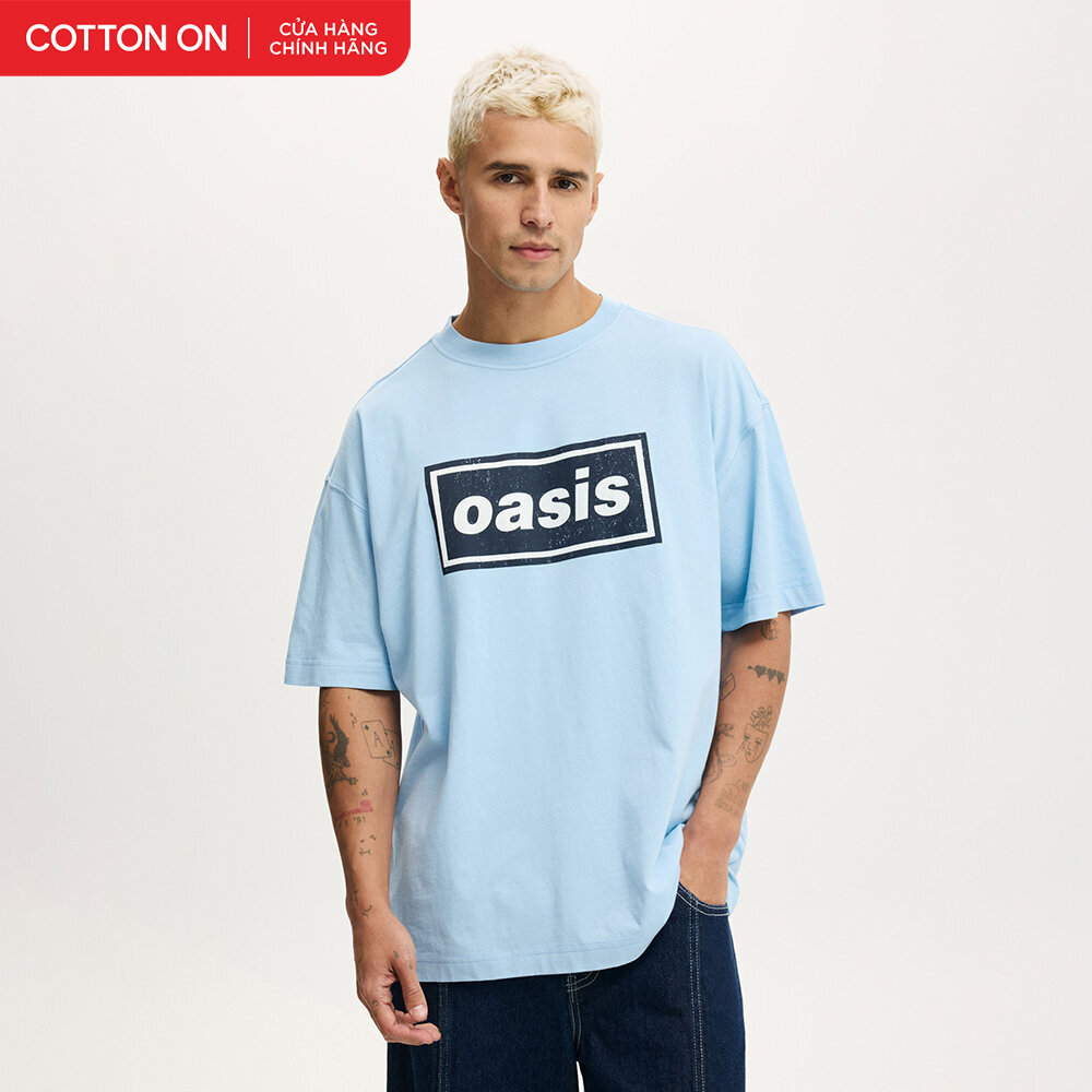 COTTON ON - Áo Thun Có Họa Tiết Nam Box Fit Premium Music T-Shirt 3612944-67