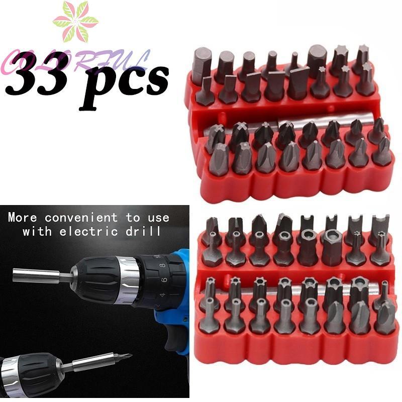 Screwdriver Set Chrome Vanadium Steel Extension Shank Length: 60mm Bits