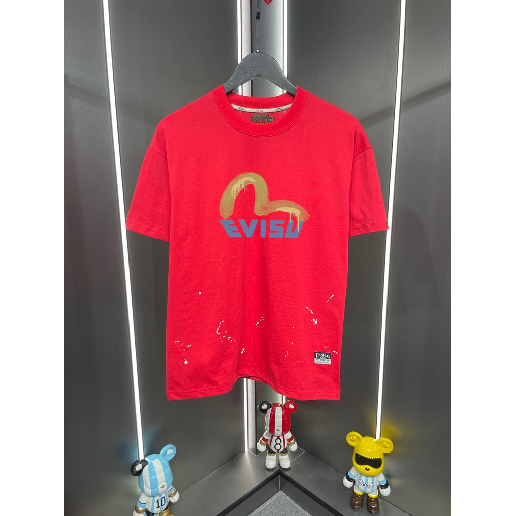 Áo thun Evisu / Áo thun Evisu in hình ngắn tay nam nữ Áo thun ngắn tay Top tay ngắn Top đáy áo sơ mi