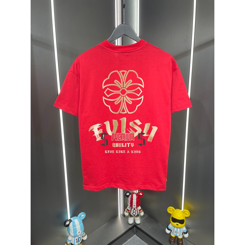 Áo thun Evisu / Áo thun Evisu in hình ngắn tay nam nữ Áo thun công sở Áo thun cặp đôi 100 Cotton ngu