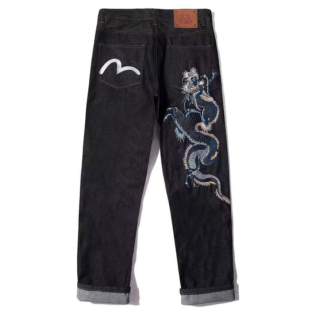 Số kiểu 399 Cc716
Evisu God of Fortune 2024 Thêu Năm Rồng Limited Quần jean viền ống hẹp thẳng
Quần 