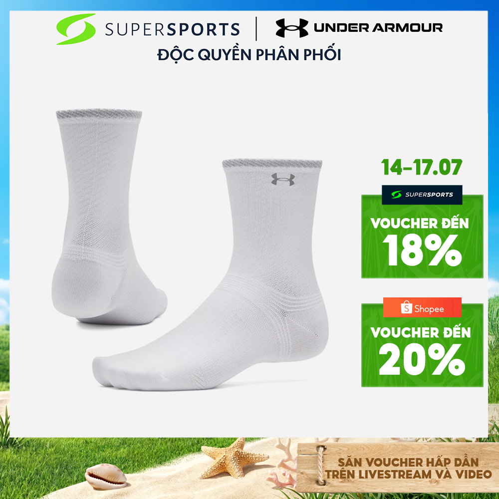 Vớ Thể Thao Under Armour Velociti Lite 1 Pair Crew - 6009334-100