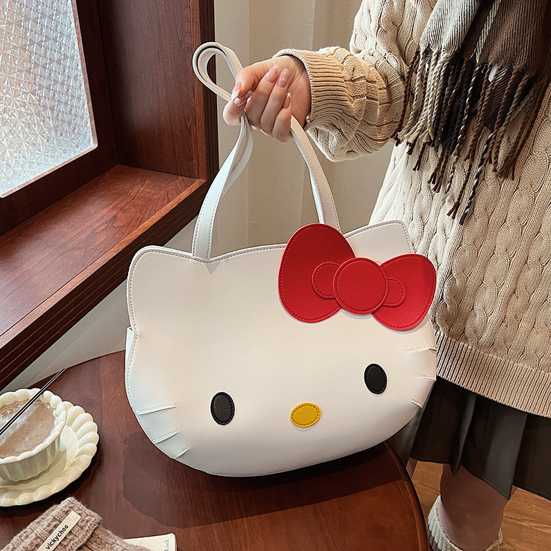 Preferred#Cute Cartoon Girl Handbag2025New trendy fashion niche large-capacity shoulder and crossbod