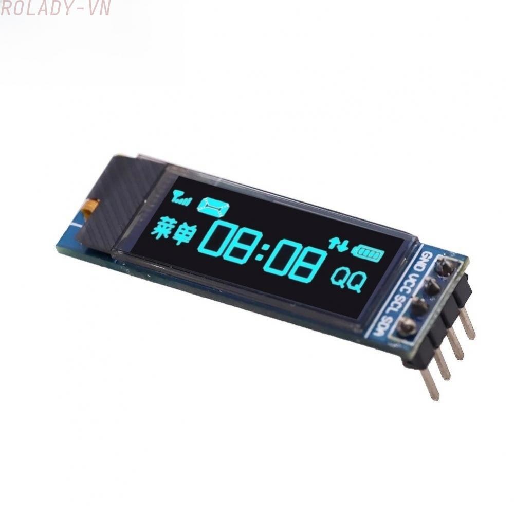 #ROYALLADY#0.91 inch  FOR oled  Display Unit 128x32 I2C compatible Blue White Screen 3.3V