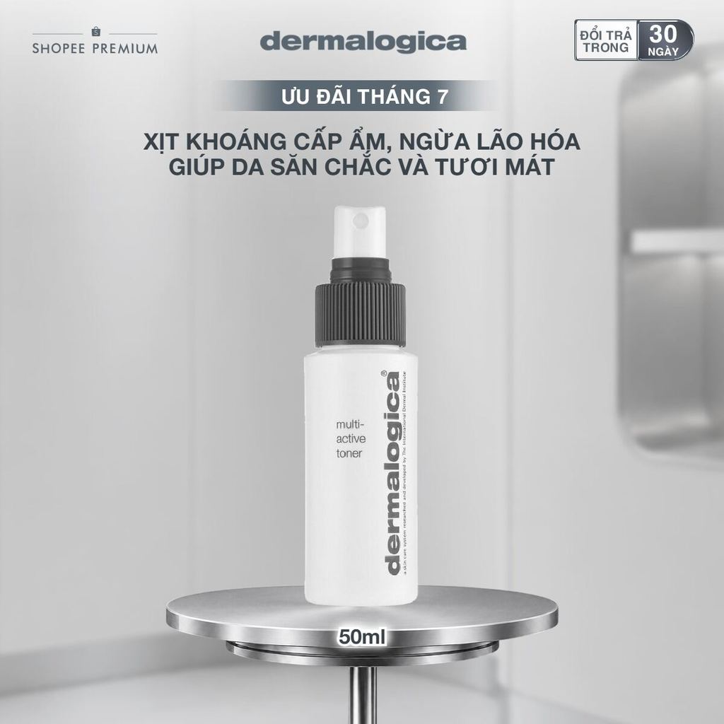 Xịt khoáng Dermalogica Multi-active Toner Travel size 50ml dưỡng ẩm da mặt