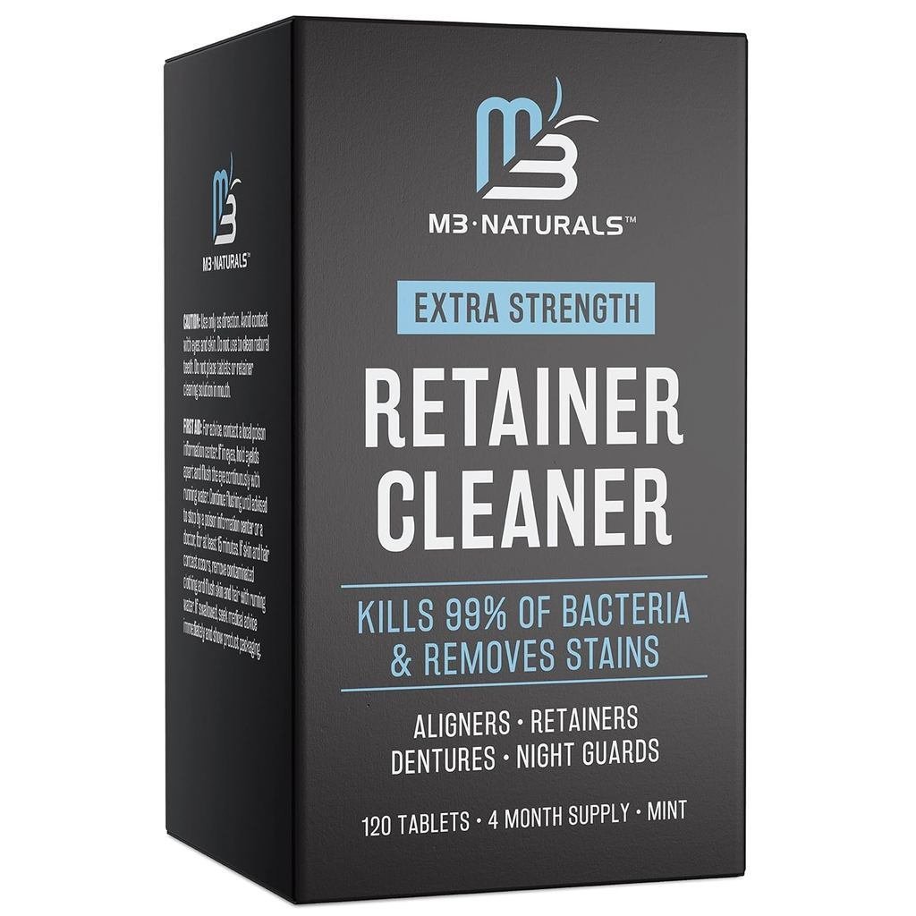 Keeper Cleaning Tablets, Invisalign Cleaner, Remove Odor, Color Change, Stains and Plaque, 4 Months 