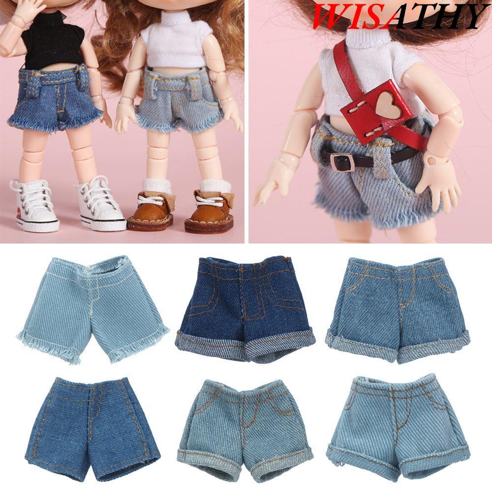 Quần Da WISHY Quần Short Thời Trang 1 / 6 Búp Bê BJD 11.5 "Quần Búp Bê