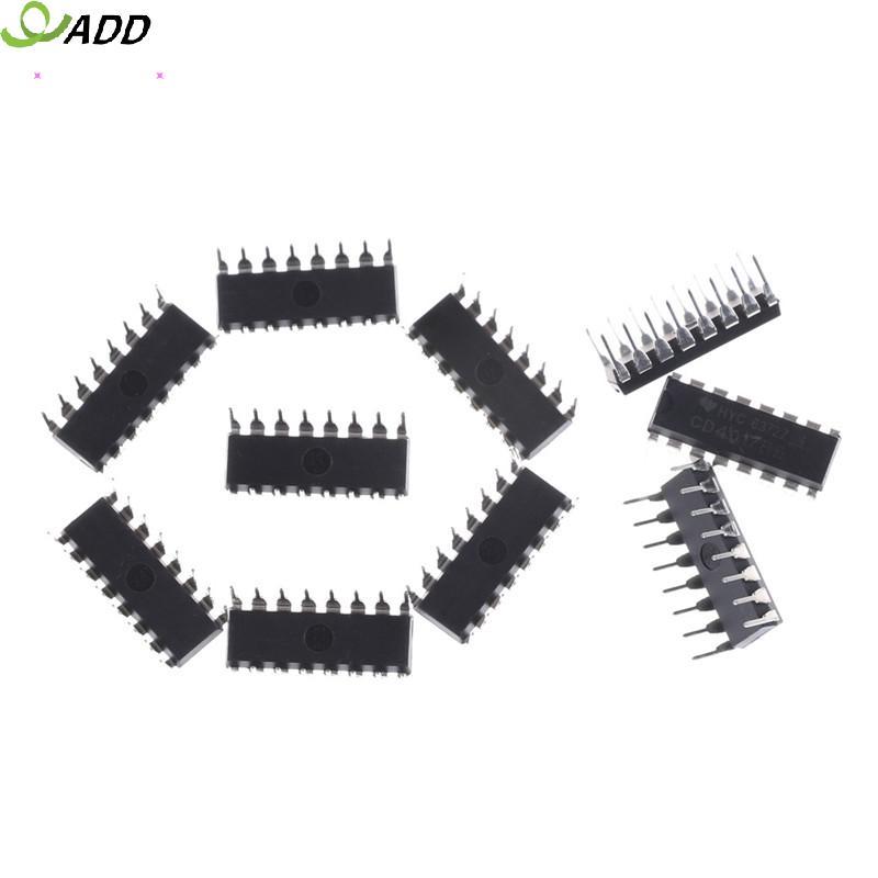 THÊM 10 Chiếc CD4017BE 4017 CD4017 Bộ Chia Thập Kỷ IC AB