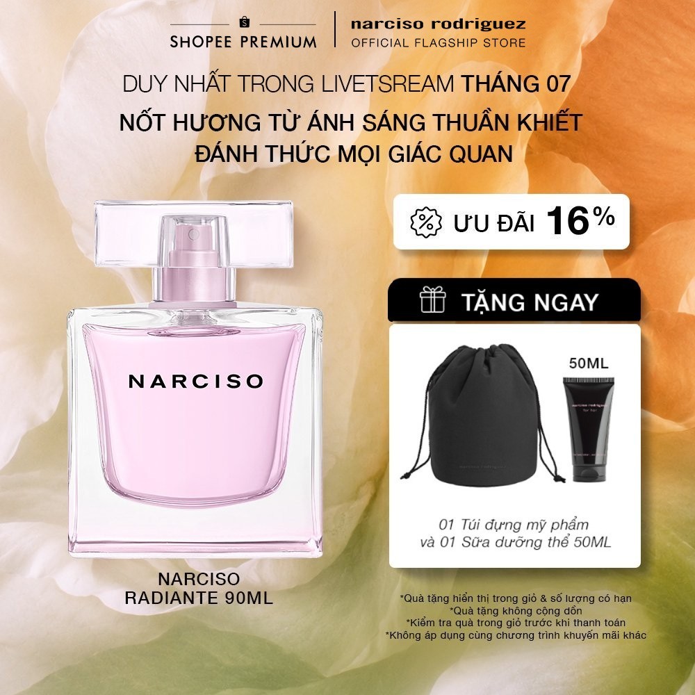 [HANNAH] Nước Hoa nữ Narciso Rodriguez Narciso EDP Radiante 90ml