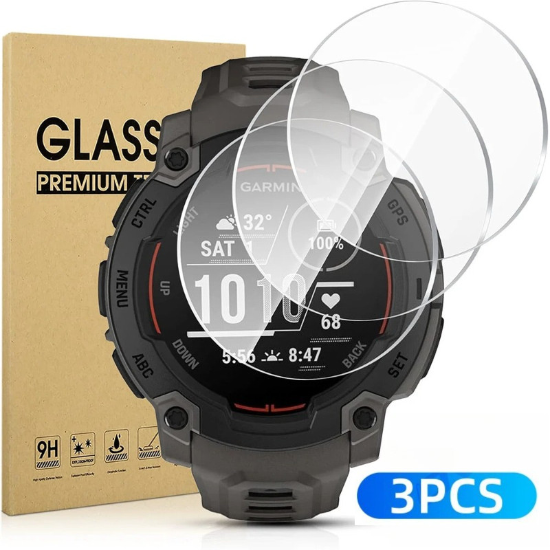 Dành Cho Garmin Venu 3S 3 2S 2 Plus 3 Chiếc Đồng Hồ Thông Minh Bảo Vệ Màn Hình Kính Cho Garmin Vivos