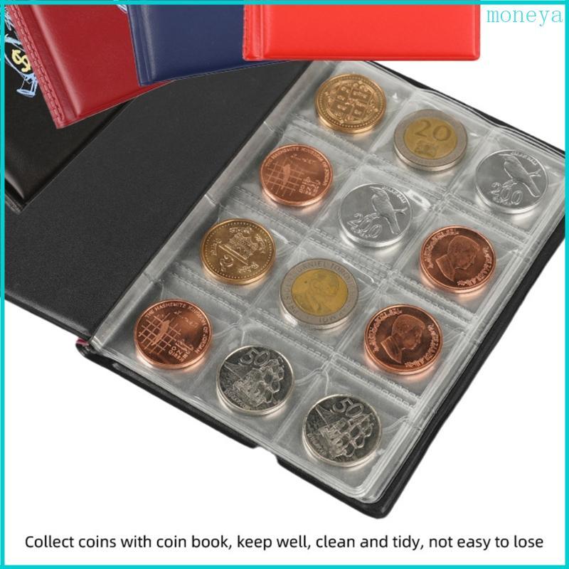 Mya Leather Coin Collection Album 120 Pocket Coin Holder Book 2 9x2 9cm Pocket