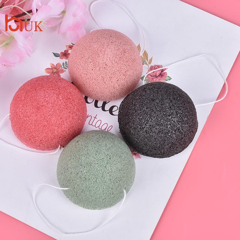 Vương quốc Anh Konjac Bọt Biển Tự Nhiên Konjac Puff Rửa Mặt Làm Sạch Bọt Biển Trang Điểm Konjac Spon