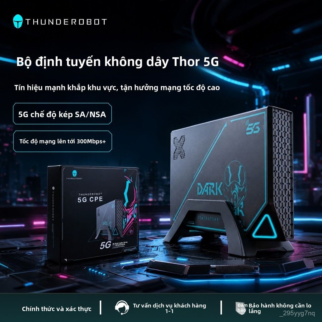 Bộ định tuyến CPE 5G ThundeRobot Black Warrior wifi băng tần kép gigabit cho gia đình bán chạy giao 