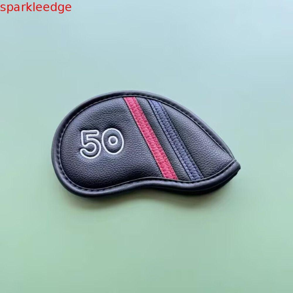 SPARKLEEDGE Golf Wedge Cover, Angle Club Da PU Sand Wedge Headcover, Universal Big Number 48 50 52 5