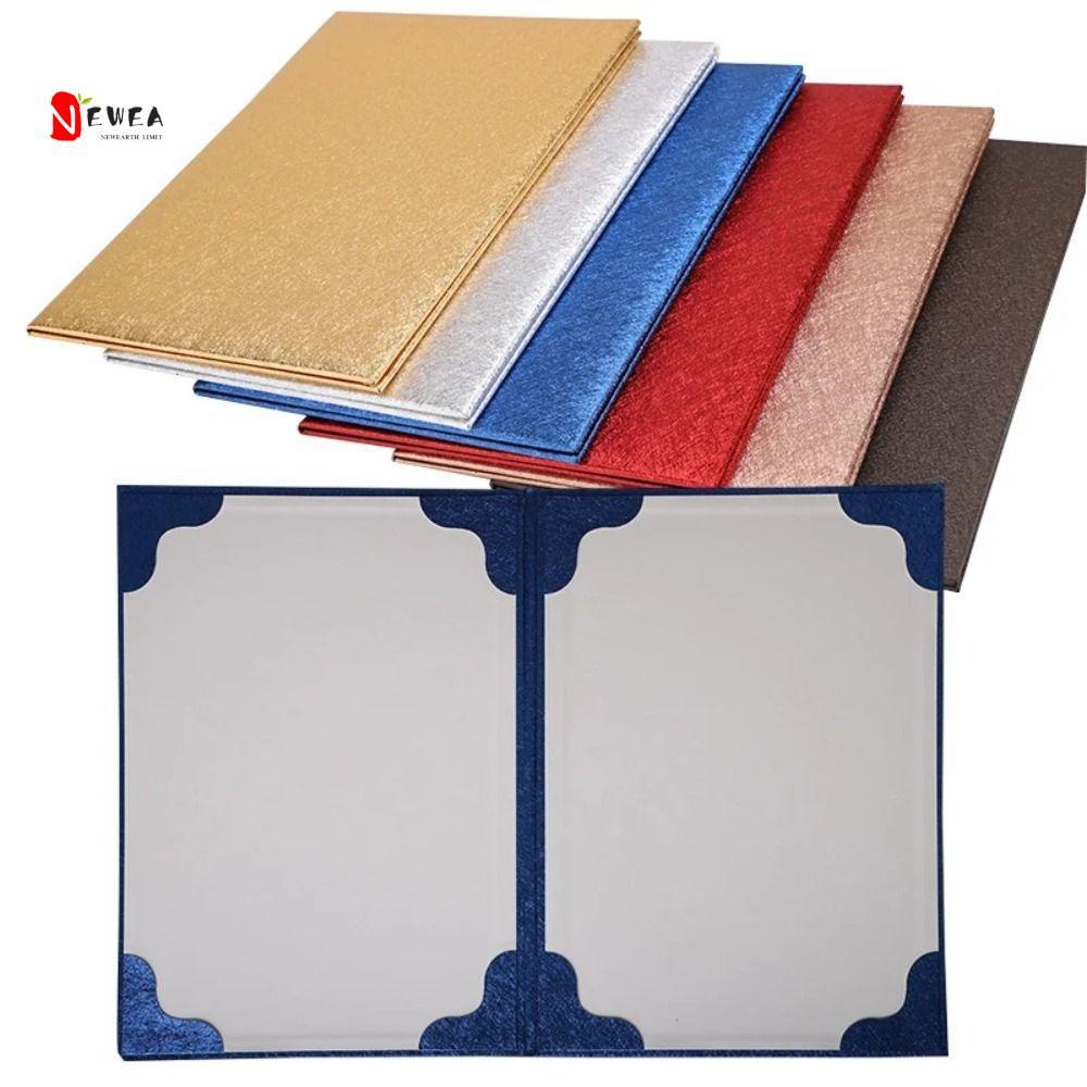 NEWEARTH LIMIT File Paper Page Folder, Bài phát biểu được tổ chức Bìa cứng giấy nghệ thuật A3 A4 cao