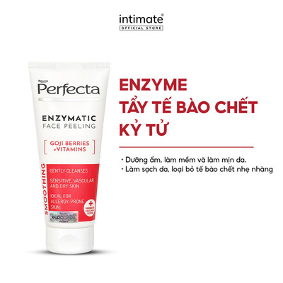 Enzyme Tẩy Tế Bào Chết Kỷ Tử Rohto Perfecta Enzymatic Face Peeling Smoothing 75ml Phù Hợp Da Khô, Da Nhạy Cảm
