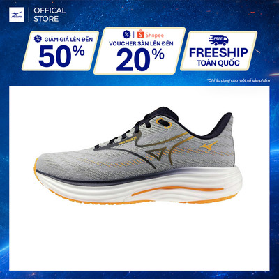 Giày Chạy Bộ Unisex Mizuno Wave Rider 29 - Xám - J1GC250505