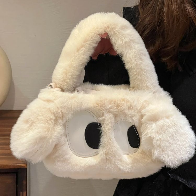 Plus Plus Plush Big Eye Puppy Túi xách đeo vai Túi lông