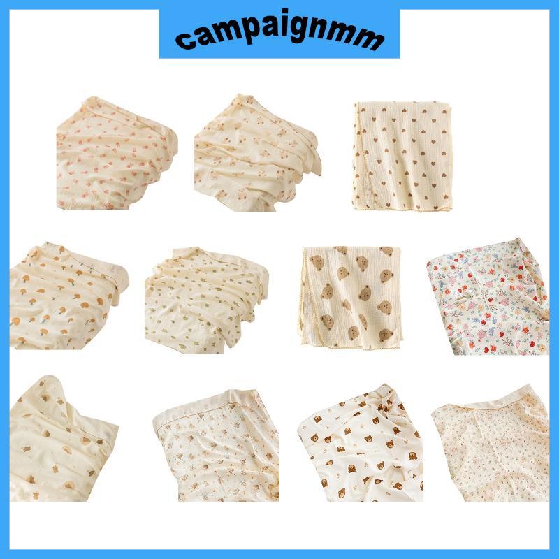 Trại Bé Muslin Swaddle Chăn Cho Bé Trai Bé Gái Thoáng Khí Thân Thiện Với Da Bọc Mềm Cotton- Muslin S