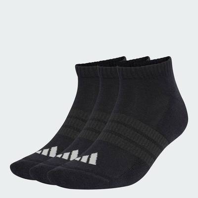 adidas Phong cách sống Bộ 3 Đôi Tất Cổ Thấp Lót Đệm adidas Essentials Unisex Đen KR7122