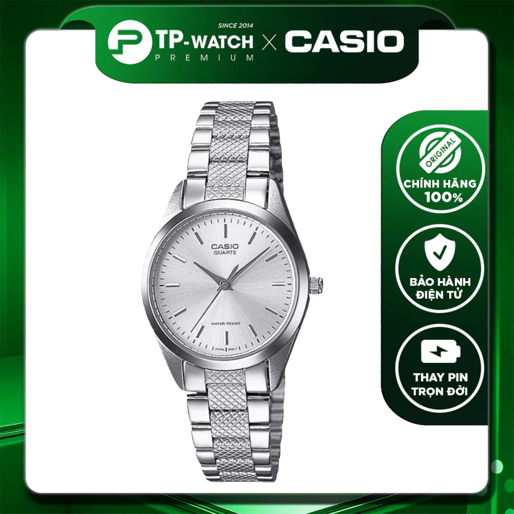 Đồng hồ nữ dây thép Casio LTP-1274D-7ADF size nhỏ 26mm | Casio nữ LTP-1274D-7A
