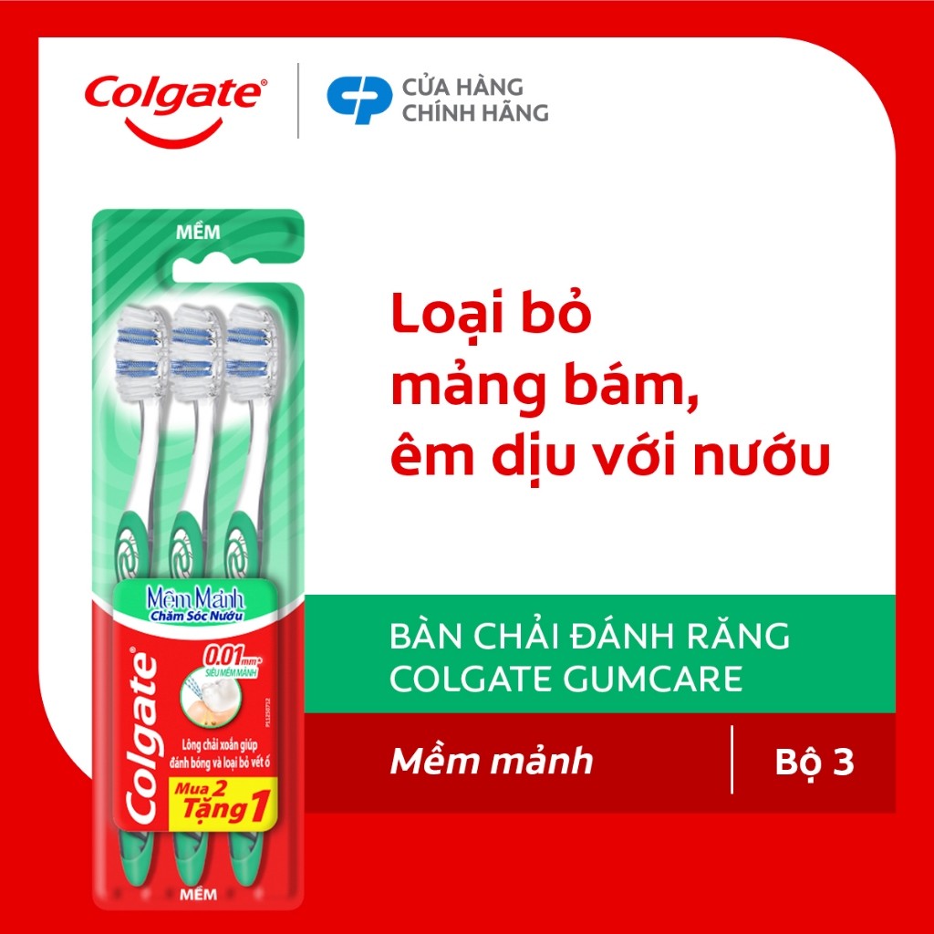 Bộ 3 bàn chải Colgate chăm sóc nướu