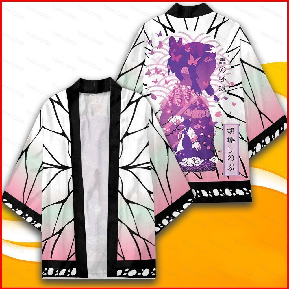 BS1 Anime Demon Slayer: Kimetsu No Yaiba Cosplay Cardigan Kimono Haori Rời Nhân Quả Áo Tanjirou Shin
