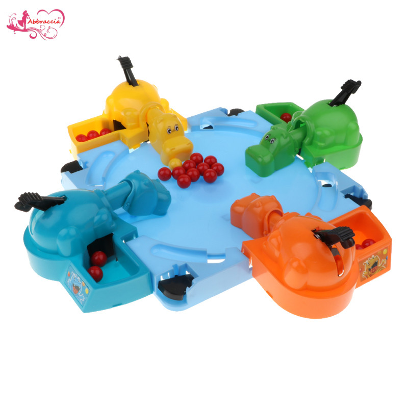 Máy tính để bàn Mini Hungry Hippo Game Feeding Hippo Đồ chơi trò chơi cho trẻ em và người lớn