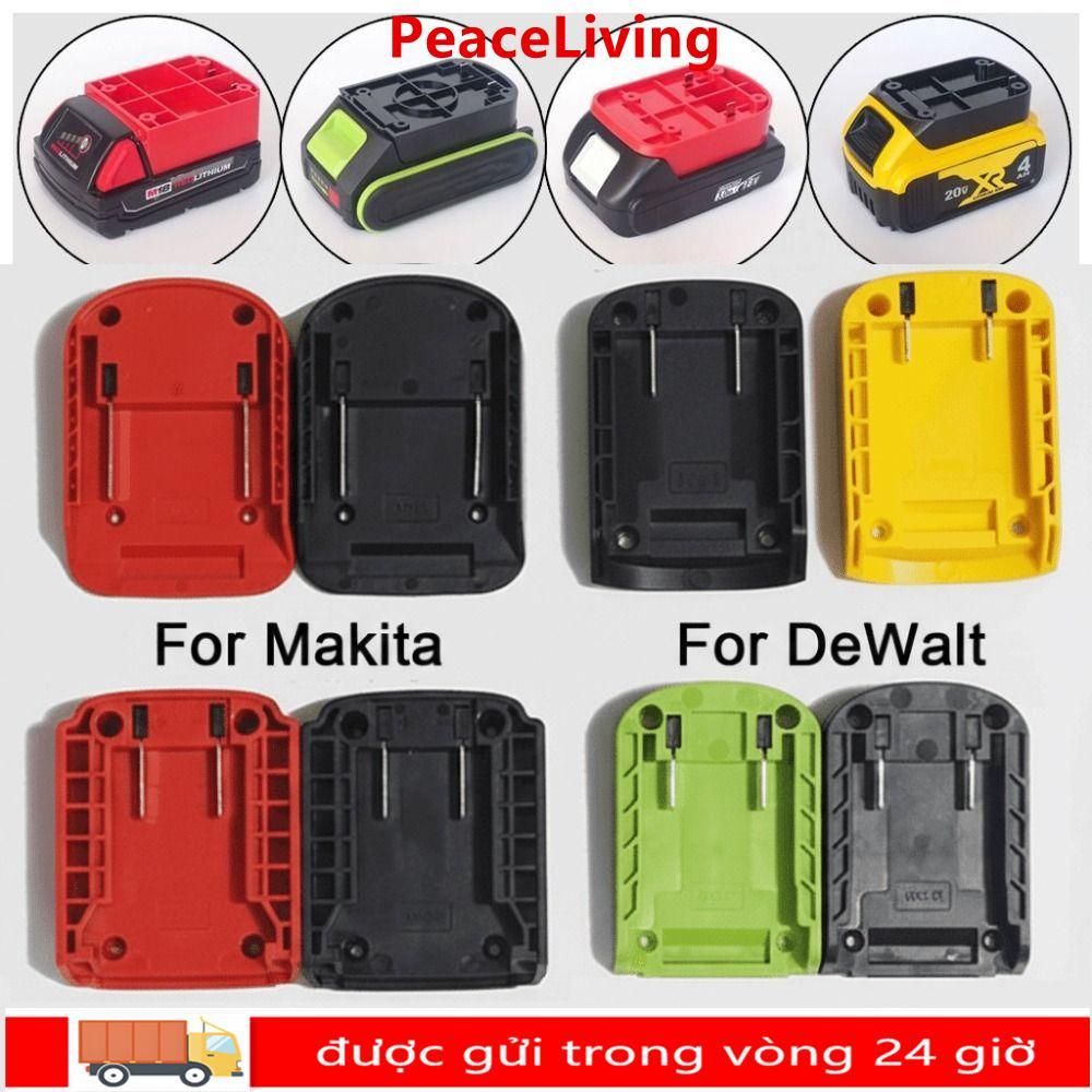 PEACELIVING DIY Adapter, Đầu nối pin di động ABS, Vỏ đầu sạc bền cho pin Lithium Makita / DeWalt / W