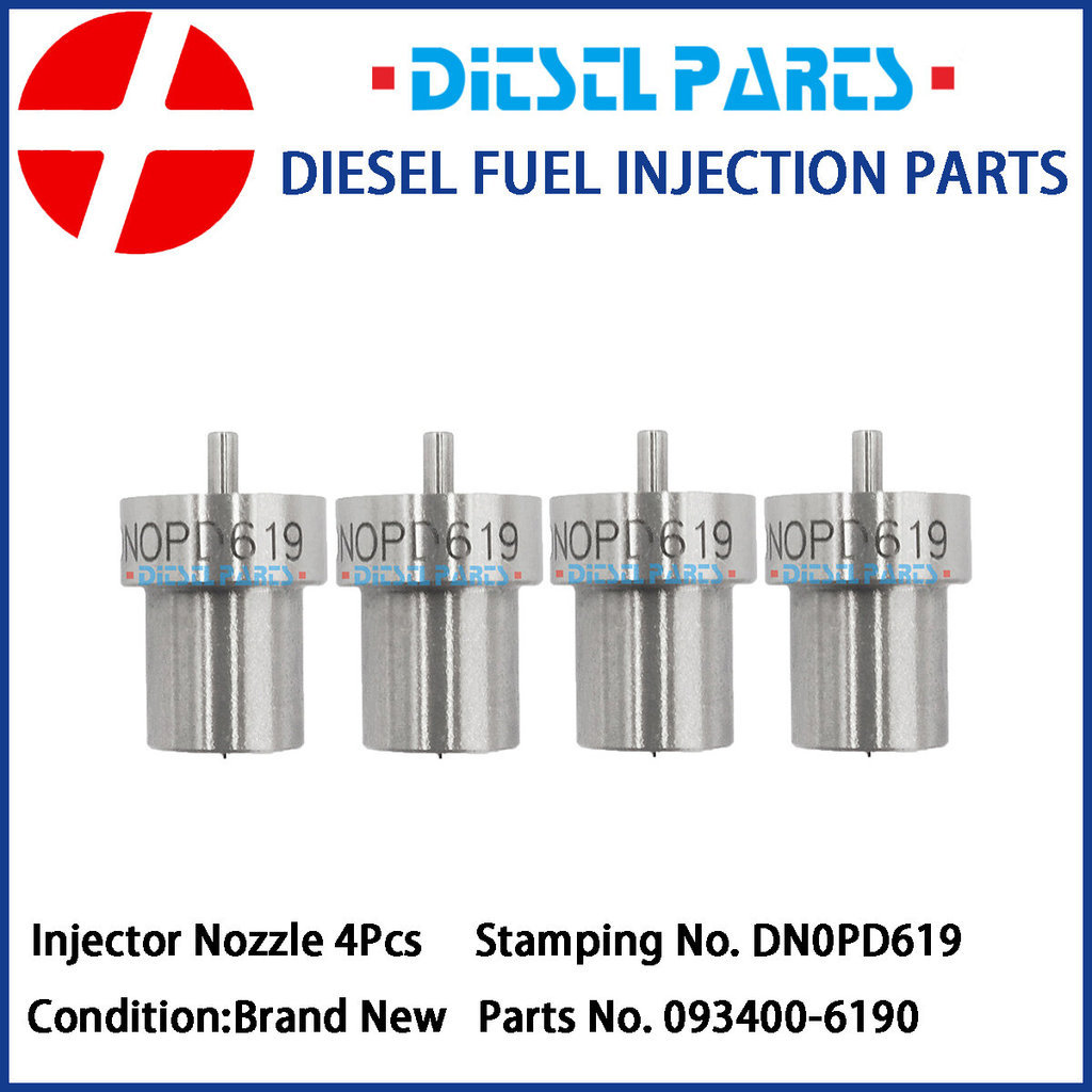4 vòi phun Diesel 093400-6190 DN0PD619 Toyota 1KZ-T 1KZ-TE 5LE 23600-67020 / 54210