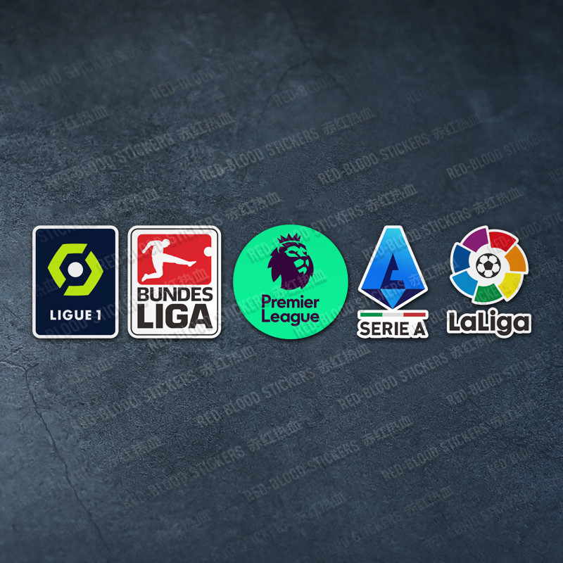 CitySoul Crimson Five Major League Logos Xe Dán Premier League Đức Armor Sijia Pháp Armor Dán Trang 