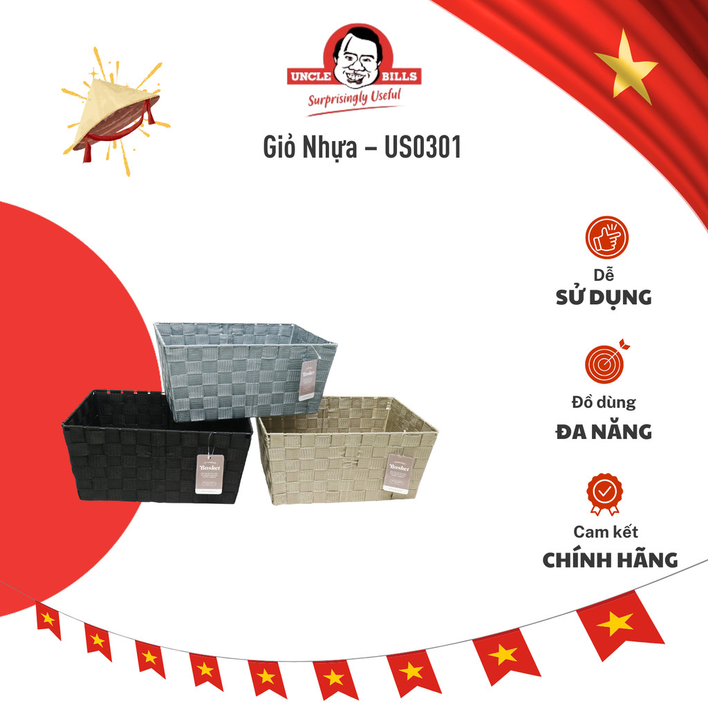 Giỏ Nhựa UNCLE BILLS – US0301